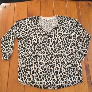 Joie leopard lightweight sweater